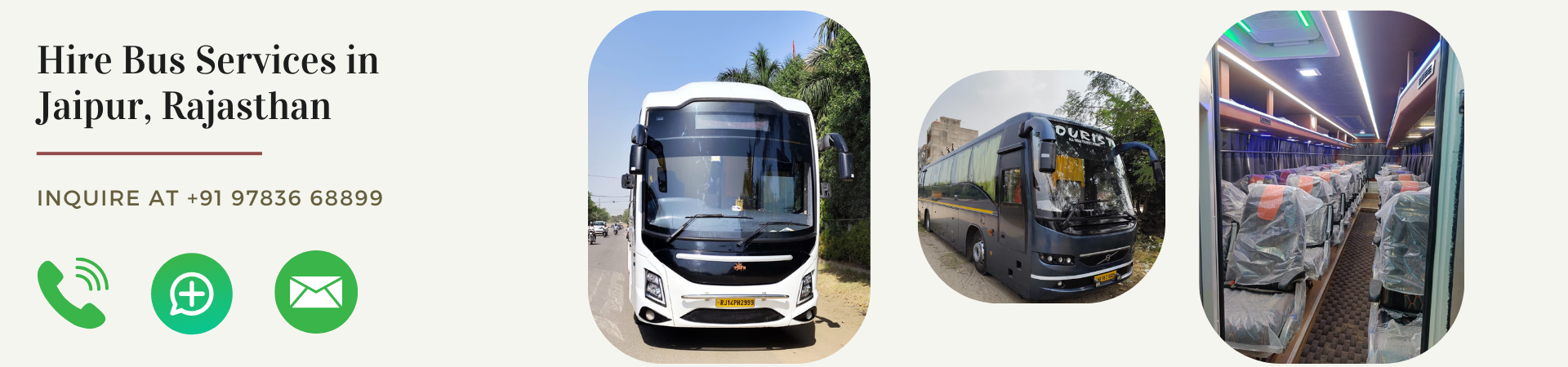 Hire Bus Services in Jaipur, Rajasthan